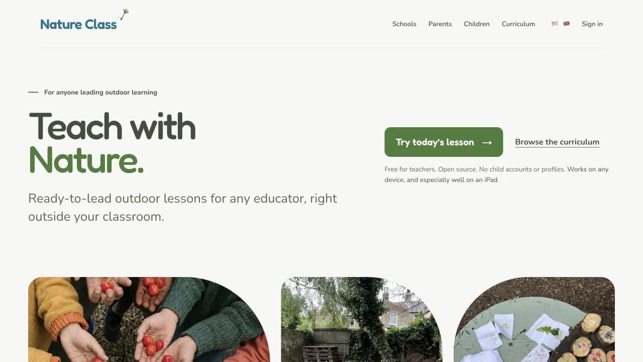 Nature Class website